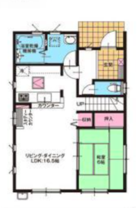 下山町1号棟　1F室内図面