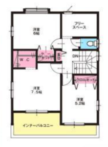 下山町1号棟　2F室内図面